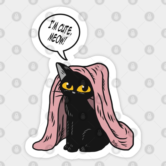 I am cute Sticker by BATKEI